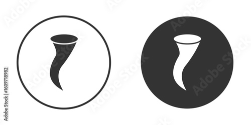 Tornado icon symbol sign in solid style.