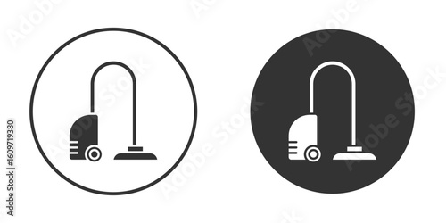 Vacuum cleaner icon symbol sign in solid style.