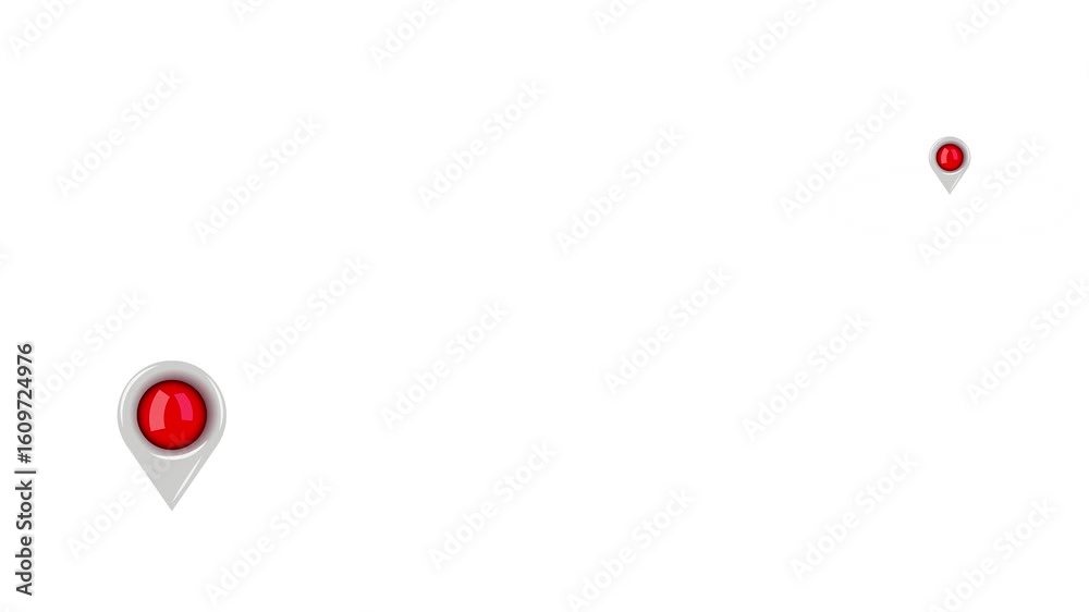 Location or map pin icon symbol. vector illustration