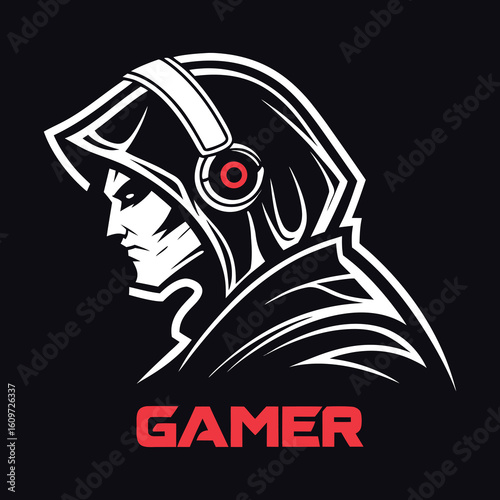Cool Gamer Mascot with Neon Colors and Game Controller – Esports Avatar Illustration