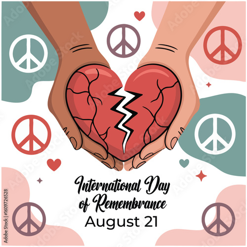 International Day of Remembrance and Tribute to the Victims of Terrorism – August 21 Illustration