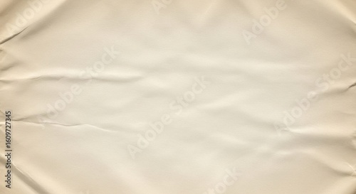 Wrinkled Parchment Texture Background with Natural Folds and Shadows