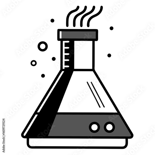 Scientific Fume Hood Drawing for Laboratory Interior Art