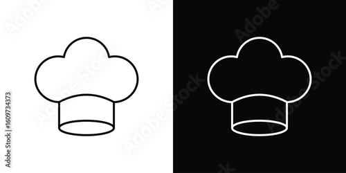 Chef hat icon linear vector icon. Editable stroke lines.