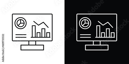 Dashboard icon linear vector icon. Editable stroke lines.