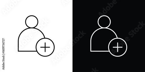 Following icon linear vector icon. Editable stroke lines.