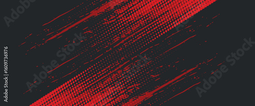 Background, contrast red and black color abstract template for business design. Technology style. You can use it for advertising, sports posters, templates, business presentations. Vector illustration