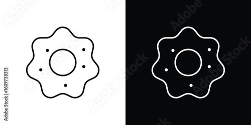 Microorganism icon linear vector icon. Editable stroke lines.
