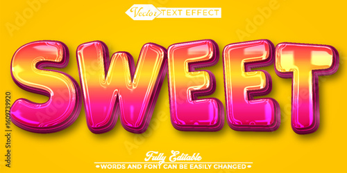  Delicious and Tasty Sweet Candy Vector Editable Text Effect Template