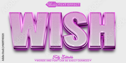  Dreamy and Inspirational Wish Fantasy Vector Editable Text Effect Template