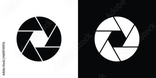 Aperture icon Symbol, logo illustration. Vector graphics for web.