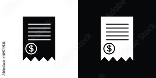 Bill icon Symbol, logo illustration. Vector graphics for web.