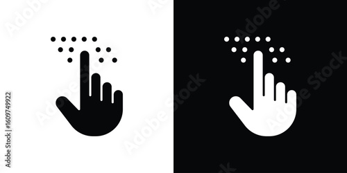 Braille icon Symbol, logo illustration. Vector graphics for web.