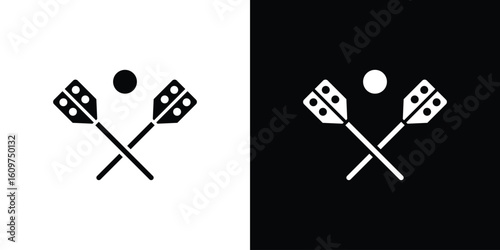 Broom-ball icon Symbol, logo illustration. Vector graphics for web.