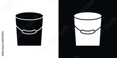 Bucket icon Symbol, logo illustration. Vector graphics for web.