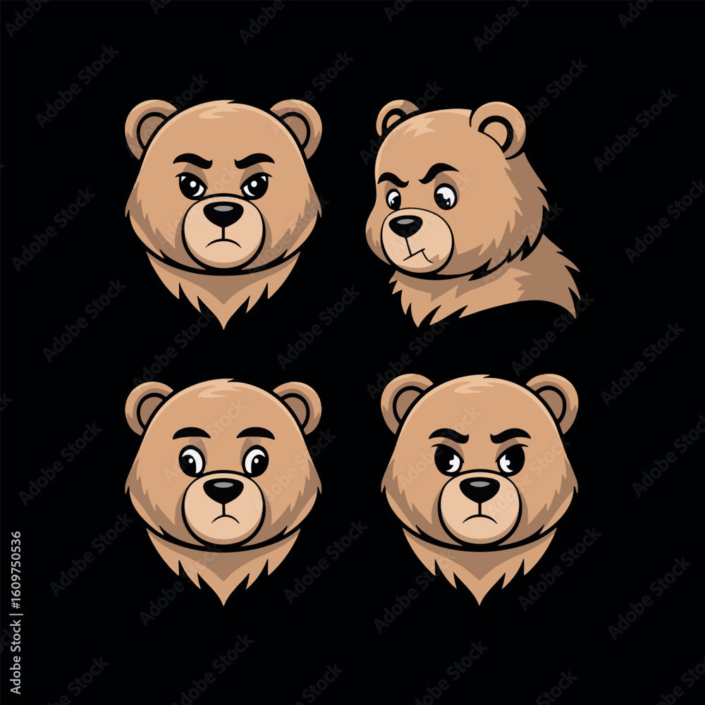 Obraz premium Bear t shirt design urban style