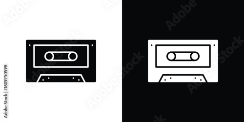 Cassette tape icon Symbol, logo illustration. Vector graphics for web.
