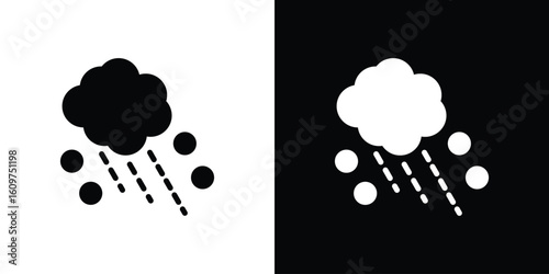 Cloud hail icon Symbol, logo illustration. Vector graphics for web.