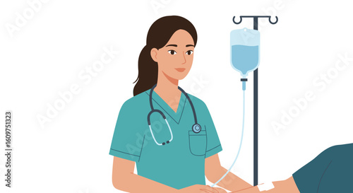 Medicine bottle icon on green background  