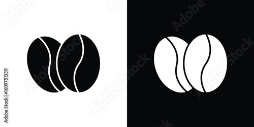 Coffee beans icon Symbol, logo illustration. Vector graphics for web.