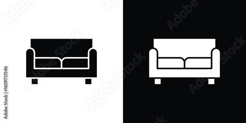 Couch icon Symbol, logo illustration. Vector graphics for web.