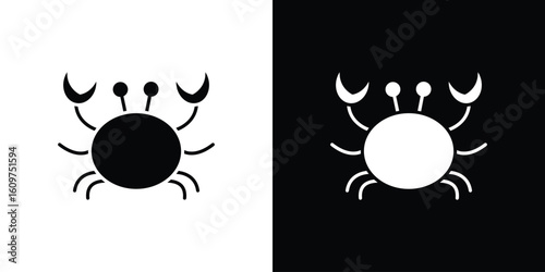 Crab icon Symbol, logo illustration. Vector graphics for web.