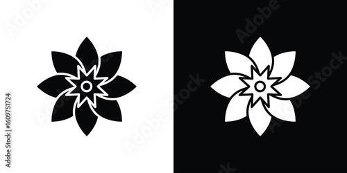 Daffodil Flower icon Symbol, logo illustration. Vector graphics for web.