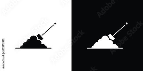 Digging icon Symbol, logo illustration. Vector graphics for web.