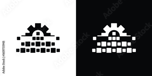 Digital transformation icon Symbol, logo illustration. Vector graphics for web.
