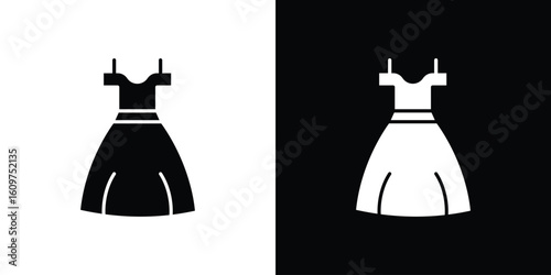 Dress icon Symbol, logo illustration. Vector graphics for web.