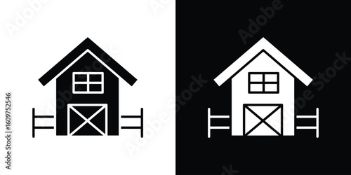 Farm icon Symbol, logo illustration. Vector graphics for web.