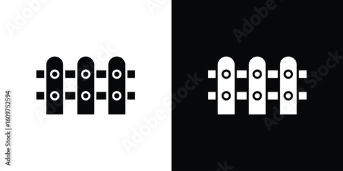 Fence icon Symbol, logo illustration. Vector graphics for web.