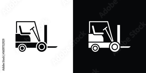 Forklift icon Symbol, logo illustration. Vector graphics for web.