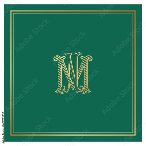 NM, MN, logo NM, Letter NM,  Monogram NM,Wedding Monogram, Wedding Logo, Logo Design , Monogram Vintage