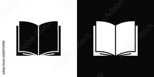 open book icon Symbol, logo illustration. Vector graphics for web.