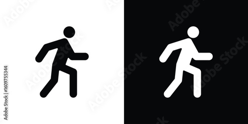 Person walking icon Symbol, logo illustration. Vector graphics for web.