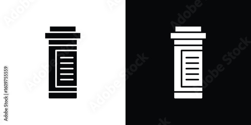 Prescription bottle icon Symbol, logo illustration. Vector graphics for web.