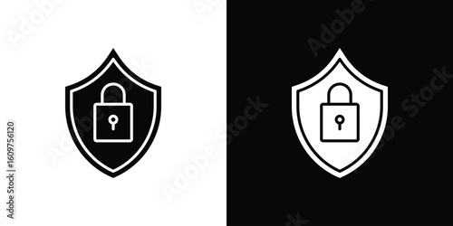 Security icon Symbol, logo illustration. Vector graphics for web.