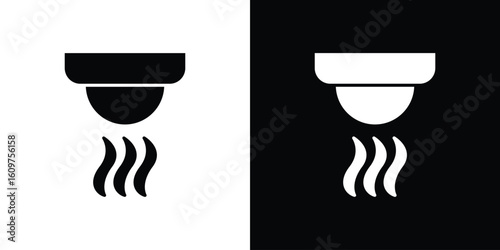 Sensor smoke icon Symbol, logo illustration. Vector graphics for web.