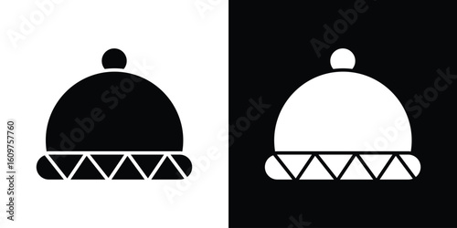 Winter hat icon Symbol, logo illustration. Vector graphics for web.