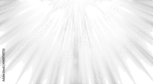 Bright white light rays emanating from above against a dark background