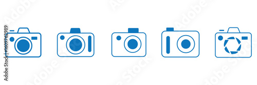 Camera icon set. photo camera icon. camera photography icon. EPS 10