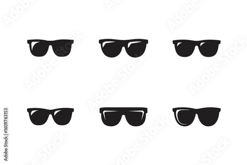 sunglasses shades protective eyewear flat icon vector art