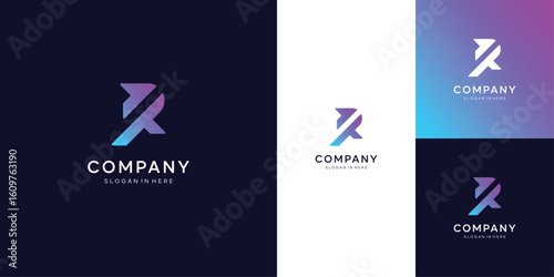 Initial Letter R logo design inspiration