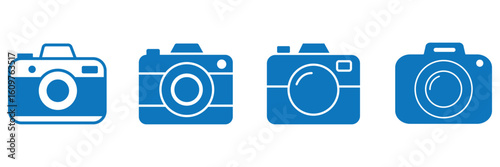Camera icon set. photo camera icon. camera photography icon. EPS 10