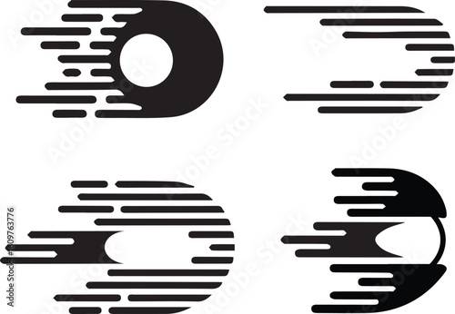 Dynamic Speed Effect Icons and Logos