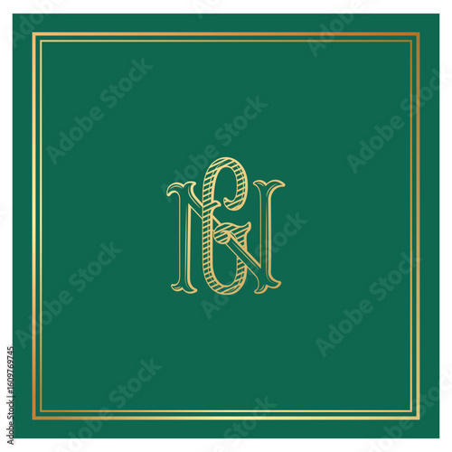 NG, GN, logo NG, Letter NG,  Monogram NG,Wedding Monogram, Wedding Logo, Logo Design , Monogram Vintage
