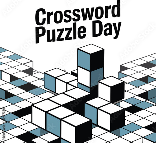 Crossword Puzzle Day Graphic text