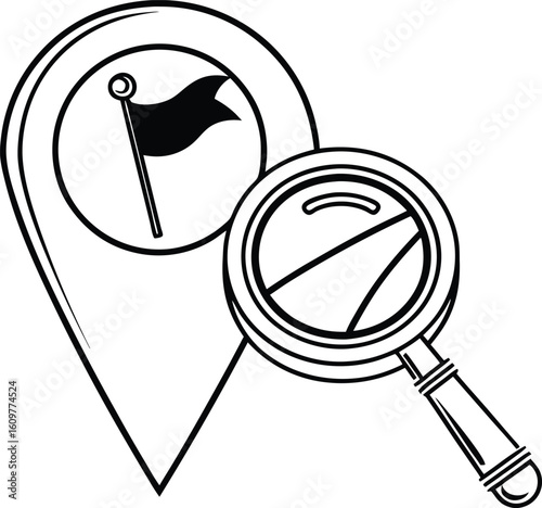 Vector magnifying glass icon: a versatile symbol for search, zoom, and finding information on the web