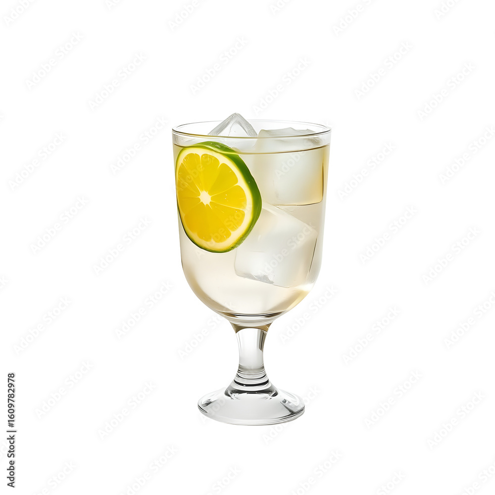 Lemon Slice in Crystal Clear Water Lemon Slice in Crystal Clear Water